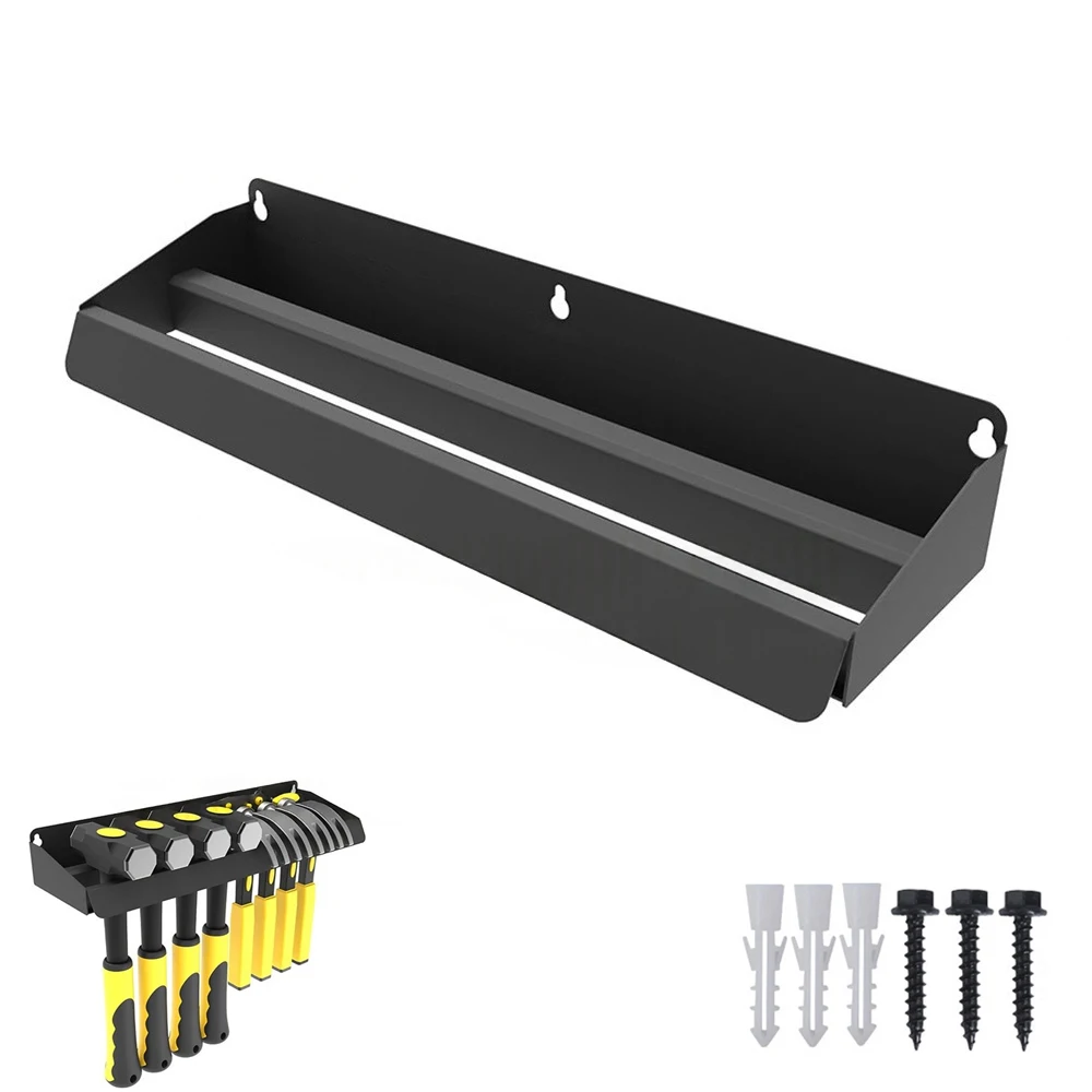 Workshop Tools Store - スチール製ハンマーラックオーガナイザー、壁掛けツールブラケット、作業場、ガレージ、小屋用、複数のハンドツールを整理・保管