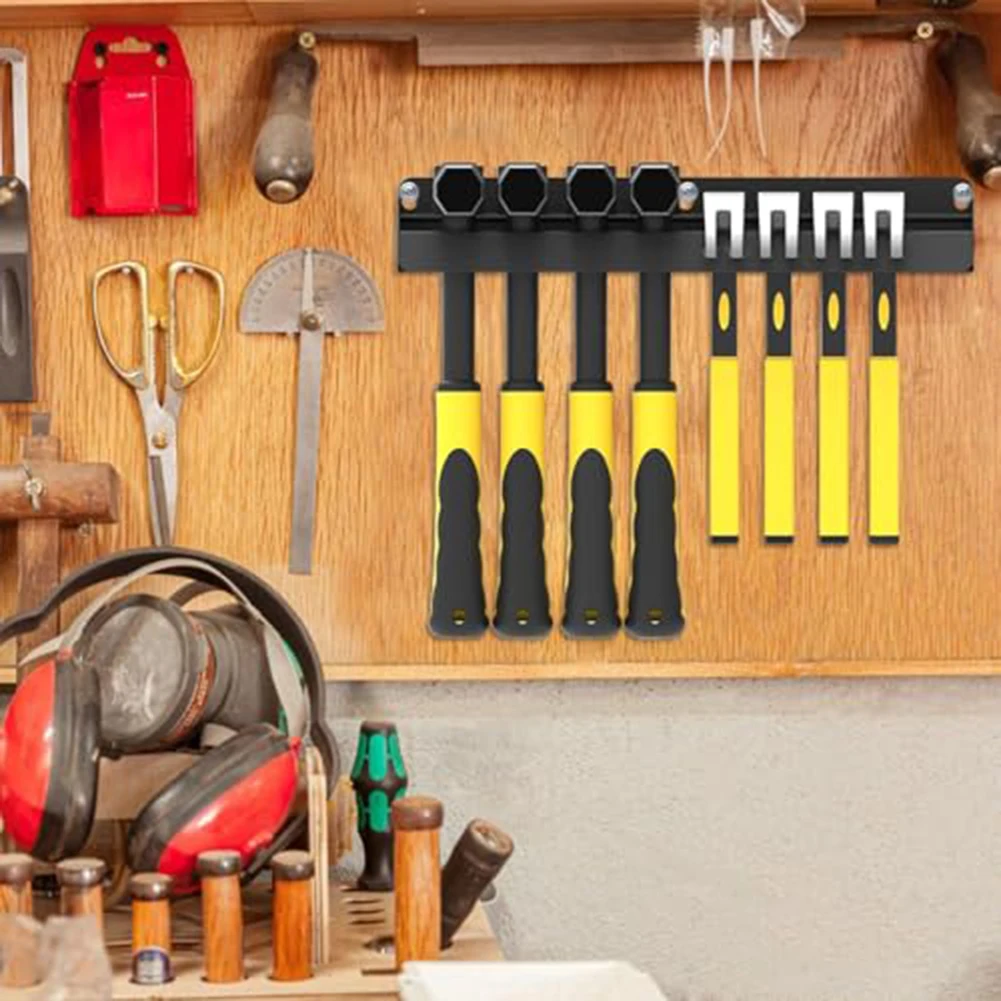 スチール製ハンマーラックオーガナイザー、壁掛けツールブラケッ - Workshop Tools Store のレビューと価格