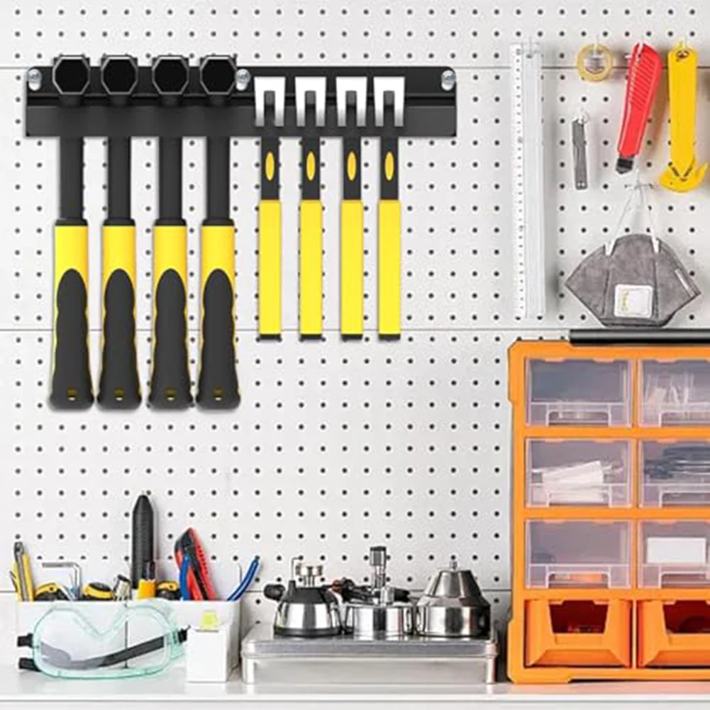 スチール製ハンマーラックオーガナイザー、壁掛けツールブラケッ - Workshop Tools Store のレビューと価格
