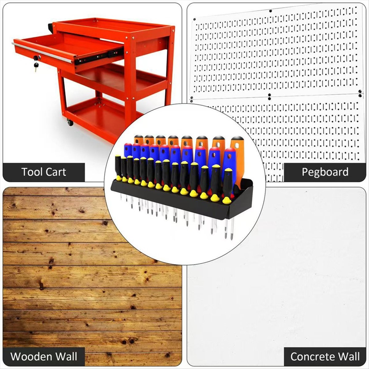 STOCK-ドライバーホルダー、ワークショップ/小屋/ガレー - Workshop Tools Store のレビューと価格